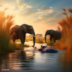 100 Years have since gone by Nile Elephants