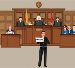 parking lot courtroom